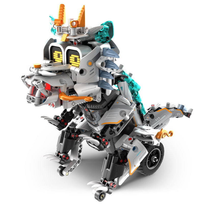 kit de construcție robodragon cu afișaj electronic programabil 3-in-1 rc & app - im.master (8054)