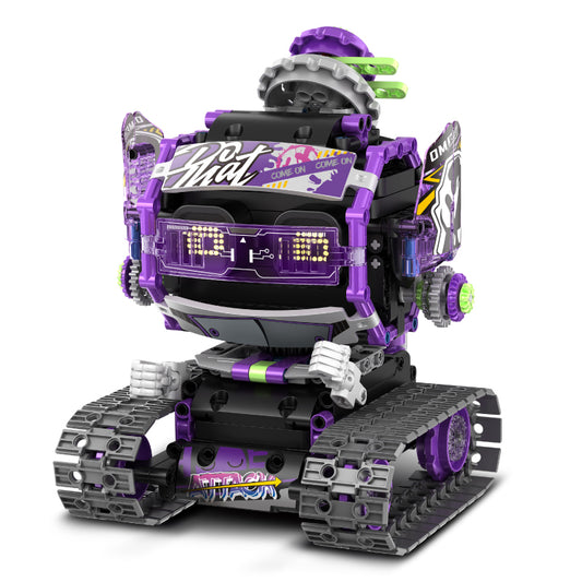 Kit de construcție RoboRockster cu afișaj electronic Programabil 3-in-1 RC & App - iM.Master (8058) Brainy Crafts