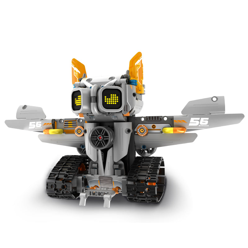 kit de construcție brainybot cu afișaj electronic 3-în-1 rc & app | im.master (8056)