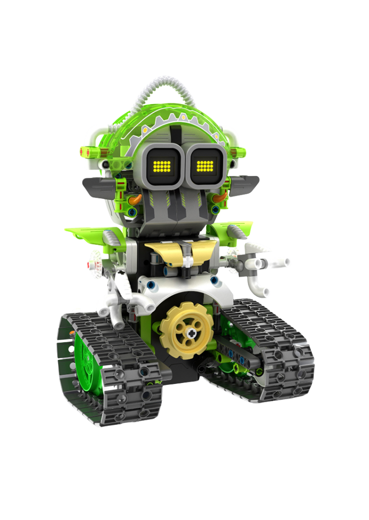 turbobot – kit de construcție 3-in-1 cu control rc și aplicație | 573 piese | acumulator reîncărcabil (8057)